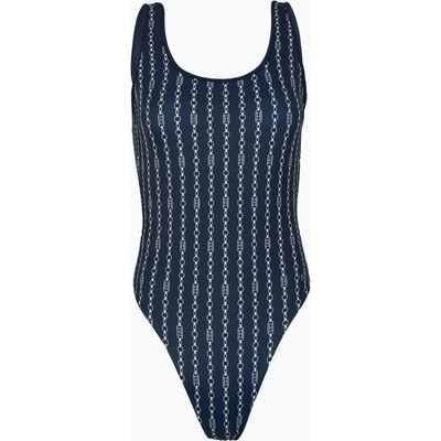 Tommy Hilfiger дамски едноцветен бански One Piece Print (Ext) flag chain dark night navy