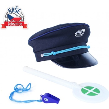 Rappa Sada čiapka s píšťalkou a plácačkou České dráhy