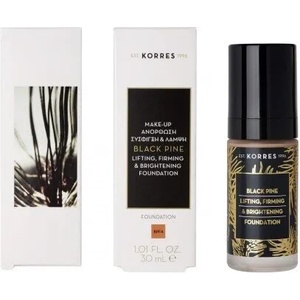 KORRES Фон дьо тен Черен бор с лифтинг и озаряващ ефект тъмен цвят, Korres Black Pine Lifting, Firming & Brightening Foundation BPF4 30ml