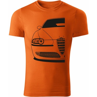 Tričko Alfa Romeo 147 pánske oranžová