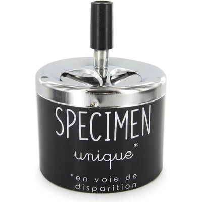 CMP TB1033 Designový kovový popelník s humorným nápisem černý – Sleviste.cz