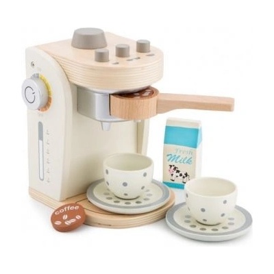 New Classic Toys - Дървена кафемашина с аксесоари (10705)