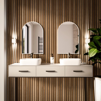 Baltica Design Tiny Border Pastille Cut 60x180 cm biela 5904107924663