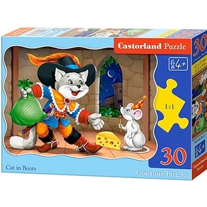 Castorland Пъзел Castorland от 30 части - Котаракът в чизми (В-03730-1) - ozone