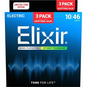 Elixir Optiweb Electric 16572 3-pack