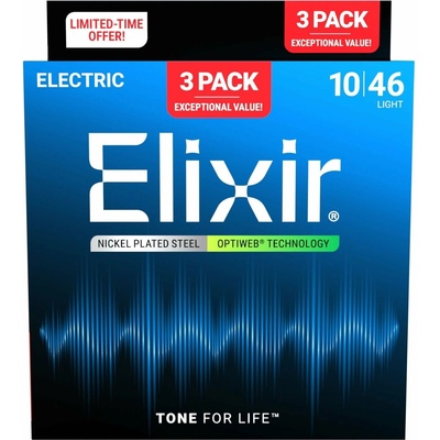 Elixir Optiweb Electric 16572 3-pack
