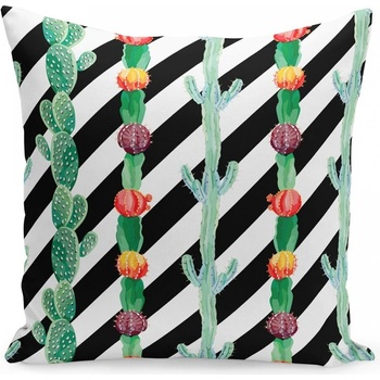 Prehozynapostel pruhované s kaktusmi 40 x 40 cm
