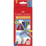 Faber-Castell Моливи Замък Фабел Кастел Faber Castell 10 цвята + острилка