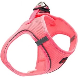 DUBEX air mesh harness - нагръдник за куче с мека мрежа и светлоотразителни елементи, обиколка врат 32-45 см, обиколка гърди 44-48 см, размер m - неон розов, Турция - 51729-vr01