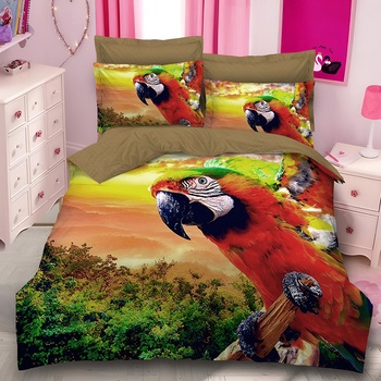 EmonaMall Двулицево спално бельо EmonaMall, 6 части (Реално Изображение) - Модел S13981 (S13981-6666c4)