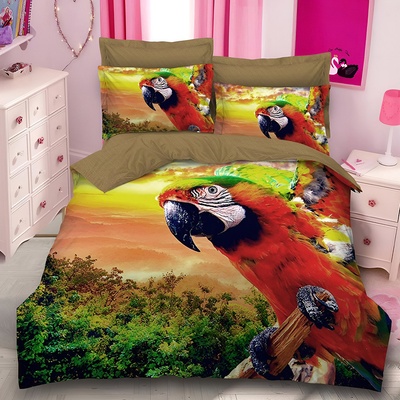 EmonaMall Двулицево спално бельо EmonaMall, 6 части (Реално Изображение) - Модел S13981 (S13981-6666c4)