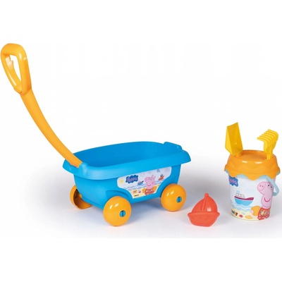 Smoby Strandset Peppa s Bolderkarem Peppa Pig 5dlg.