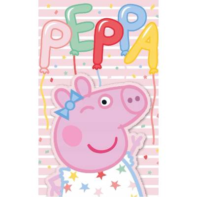 Carbotex Bavlnený uteráček 30 x 50 cm Prasiatko Pepinka Narodeninová oslava