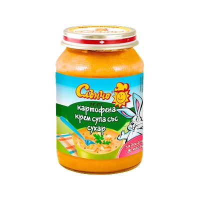 Слънчо пюре картофена крем супа 8 месец 190 г