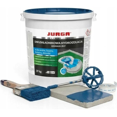 Jurga hydroizolace Izomass 2K F pro bazény, jezírka a fontány 19 kg