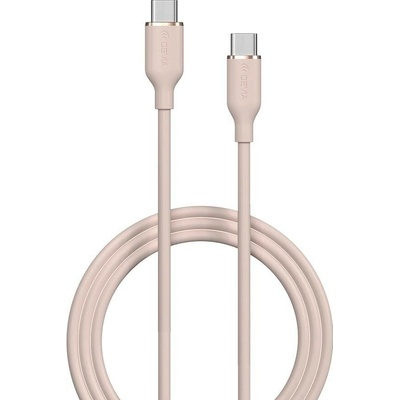 Devia EC632 USB-C - USB-C, 3A, 60W, 1,2m, růžový