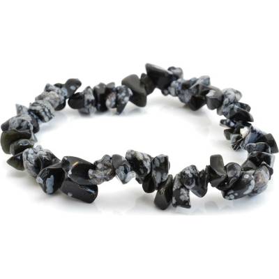 Aranys Náramek sekaný vločkový obsidián Ukotvení