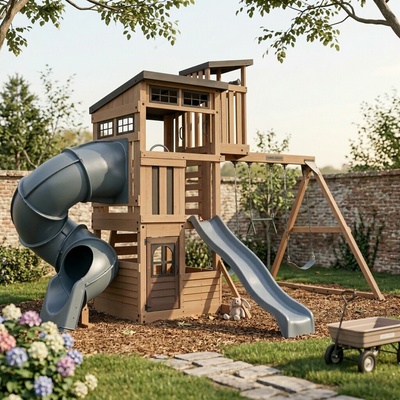 Kidkraft Detské ihrisko Skyline Lookout s tobogánom