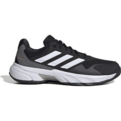 adidas Мъжки маратонки Adidas CourtJam Control 3 Clay Tennis Shoes Mens - Blk/Whit/Gry