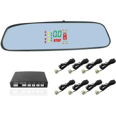 Парктроник с огледало за задно виждане - 8 сензора (ps4miror8)