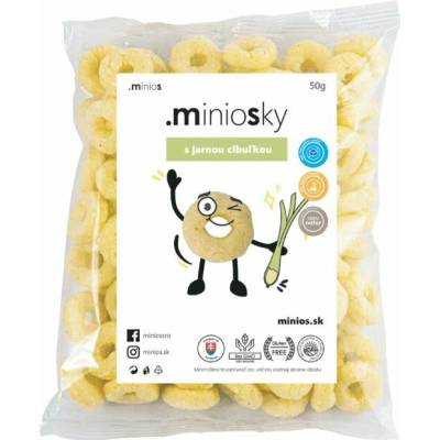 MinioS Miniosky kukuričné chrumky Jarná cibuľka 50 g