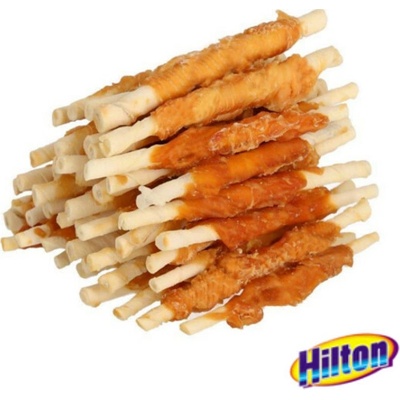 HILTON Chicken wrap white rawhide stick pochoutka pro psy 500 g