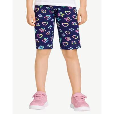 Chicco Girls Bike Shorts Blue Printed