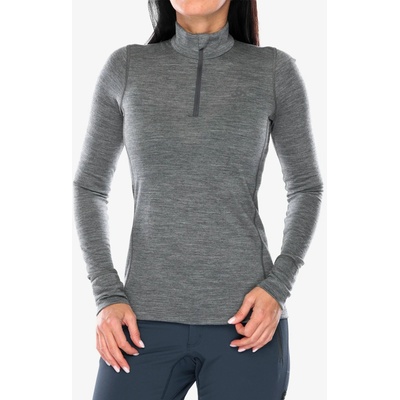 Odlo Merino 200 BL Top Turtle Neck LS Half Zip steel grey melange
