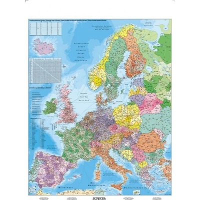 STIEFEL Mapa Európa PSČ