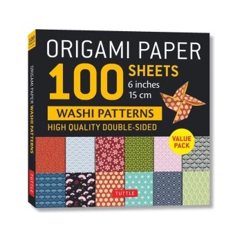 Tuttle Publishing Origami Paper 100 sheets Washi Patterns 6" (15 cm)