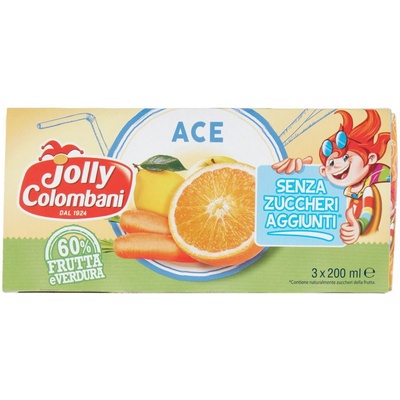 Jolly Colombani Ace Juice Bez Cukru 3 x 200 ml