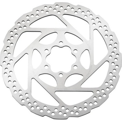 SHIMANO-Kotúč brzdový RT56 180mm 6-dier len pre resin platničky Čierna