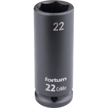 Fortum машинна (ударна) муфа 1/2", 22 mm, L 78 mm, почернена, FORTUM