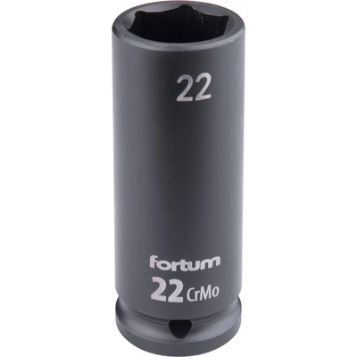 Fortum машинна (ударна) муфа 1/2", 22 mm, L 78 mm, почернена, FORTUM