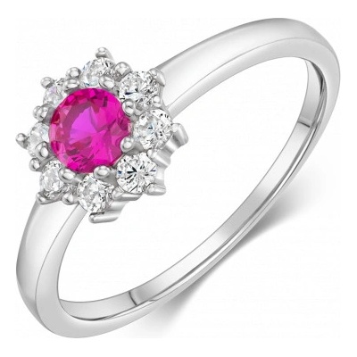 Sofia strieborný prsteň kvet so zirkónmi CORZB66569