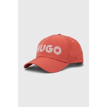 HUGO Шапка с козирка hugo в розово с апликация 50515963 (50515963)