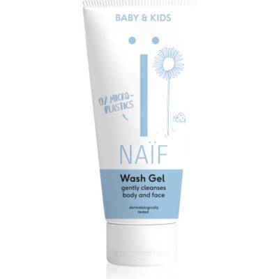 Naïf Baby & Kids Wash Gel почистващ и миещ гел за деца и бебета за тяло и лице 200ml
