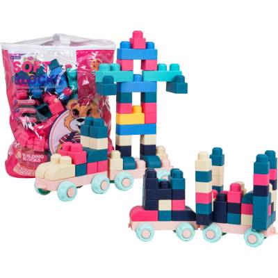 RKToys Sada měkkých stavebnicových kostek 120 ks