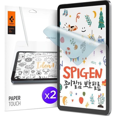 Spigen Paper Touch Screen Protector - качествено защитно покритие (подходящо за рисуване) за дисплея на iPad Pro 12.9 M1 (2021), iPad Pro 12.9 (2020), iPad Pro 12.9 (2018) (2 броя)