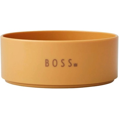 Design Letters Mini Boss detská miska horčicovožltá 11 cm