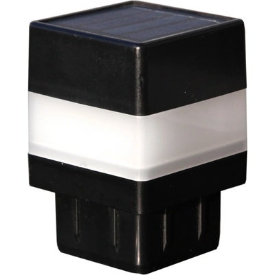 Floraworld Solární LED krytka na sloupek antracitová, 2 ks, 4 x 4 cm