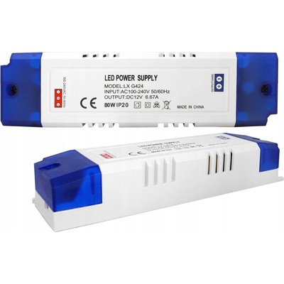 Spínaný zdroj LEXTOOL 80 W, 6,67 A, 12 V, IP20