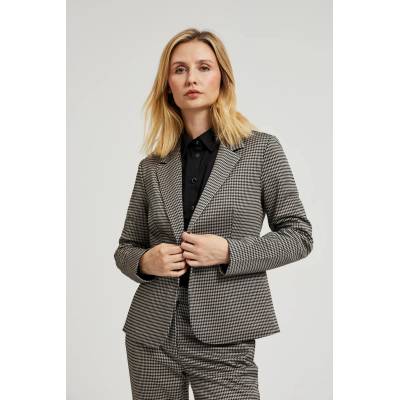 Moodo Едностранно сако с пепите шарка бежово Moodo Moodo | Bezhov | ЖЕНИ | XS