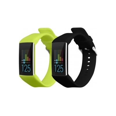 2x Náramek kwmobile Polar A360 / A370 černá, zelená