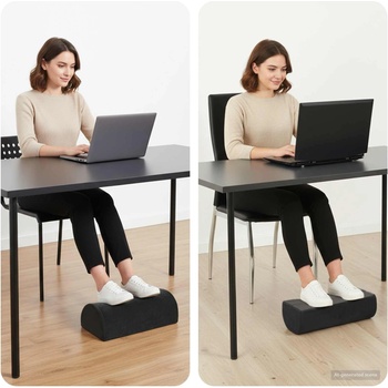 vidaXL Възглавница за повдигане на крака Едноцветен Черно (42020244)