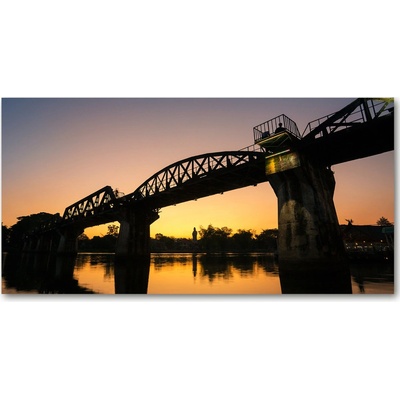 Foto obraz fotografie na skle Most v Thajsku 100x50 cm