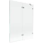 Mexen Lunar душ параван 2-крилен десен 130 x 150 cm, прозрачен, хром - 897-130-100-01-00-P (897-130-100-01-00-P)
