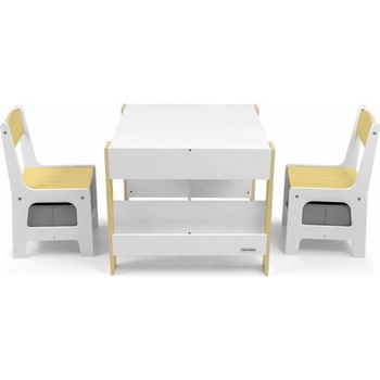 Milly Mally dětská sada stolečku a židliček Sven natural