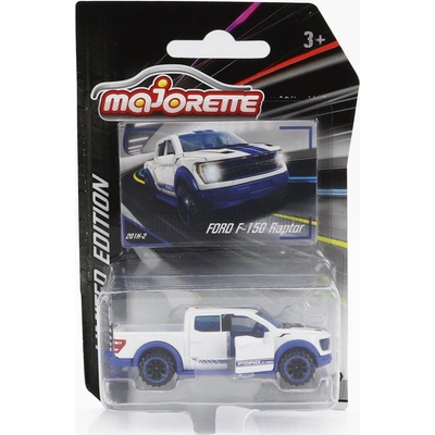 Majorette Ford usa F-150 Pick-up Raptor 2017 Bílá Modrá 1:64