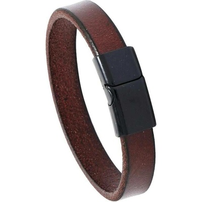NAKY Pánský kožený náramek Omaha Black N081